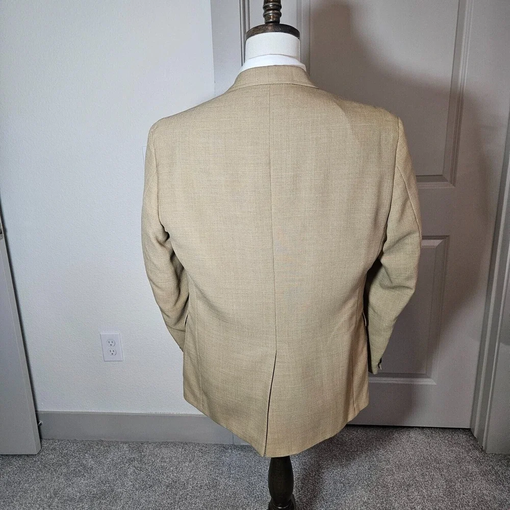 Botany 500 Suit Blazer Sport Coat Men 42S‎ Light Brown - Flaw